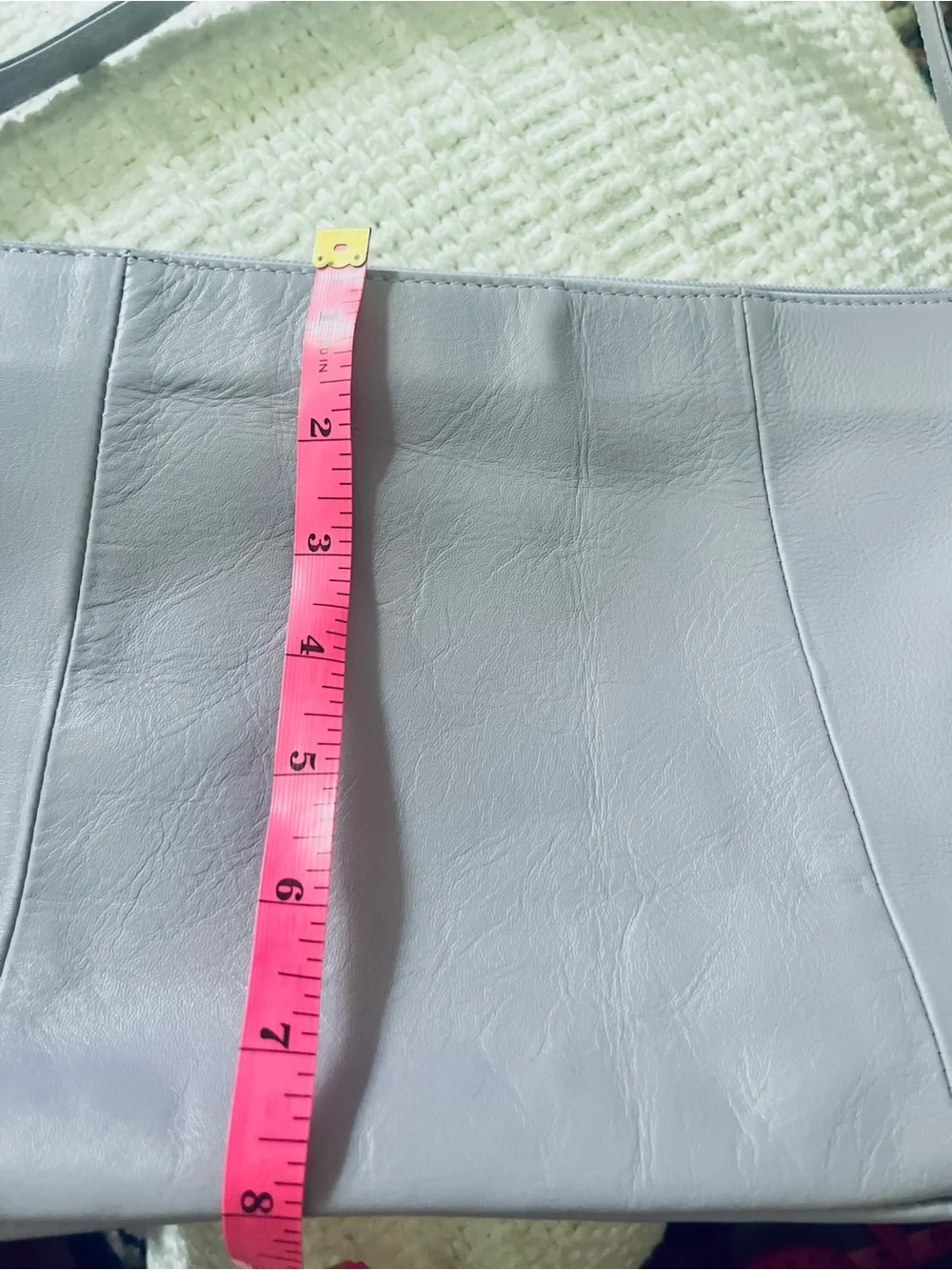 VINTAG Y2K Genuine Leather Piel hobo bag Lavender NwT